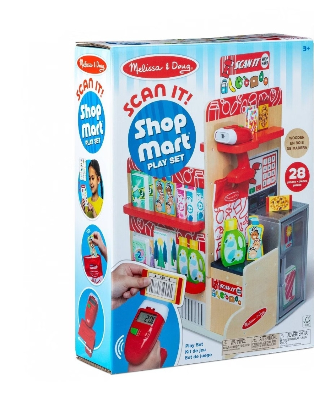 Melissa & Doug Red and Blue Scan It! Shop Mart Play Set